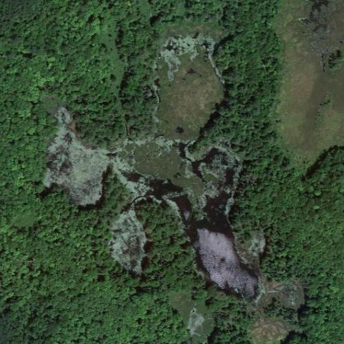 Indian Creek in South Range, MI (Bing Maps)