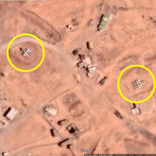 Syrian S-125 air defense systems in Damascus, Syrian Arab Republic ...