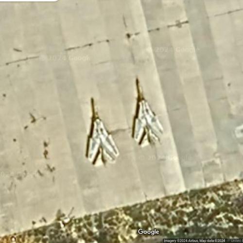 Libyan MiG-23UBs in Labraq, Libya - Virtual Globetrotting