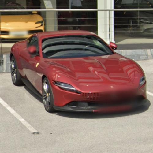 Ferrari Roma in Cannes in Le France (Google Maps)