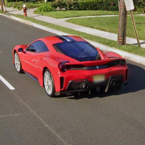Ferrari 488 Pista in New Jersey in Fort Lee, NJ (Google Maps)