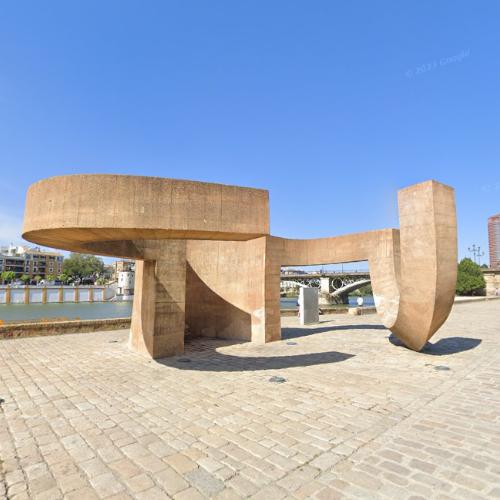 'Monument to Tolerance' by Eduardo Chillida in Seville, Spain (Google Maps)