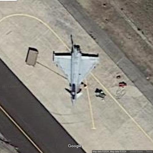 Italian EF-2000 in Cameri, Italy (Google Maps)