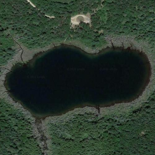 O'Brien Lake in Curran, MI (Google Maps)