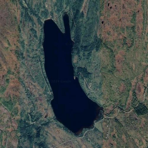 Hersjøen in Stjordal, Norway (Google Maps)