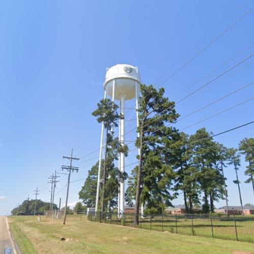 Camp Ruston water tower in Grambling, LA - Virtual Globetrotting