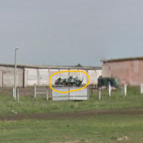 Russian BTR-60 in Yurga, Russian Federation (Bing Maps)