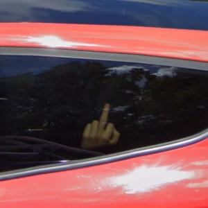 Middle finger in Fobbing, United Kingdom - Virtual Globetrotting