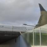 Airplane on the highway