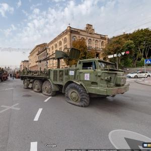 Captured Russian 9T452 transloader (StreetView)