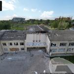 Heavily damaged primary school