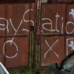 Playstation buttons on gate