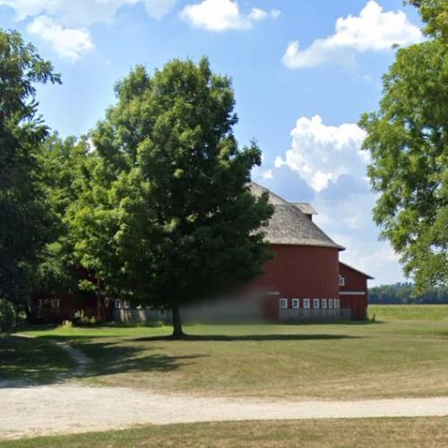 John Haimbaugh Round Barn in Rochester, IN (Google Maps)