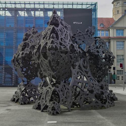 'The Morning Line' by Matthew Ritchie in Karlsruhe, Germany (Google Maps)