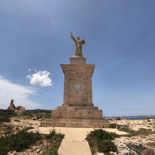 Statue of Saint Paul in St Paul's Bay, Malta - Virtual Globetrotting