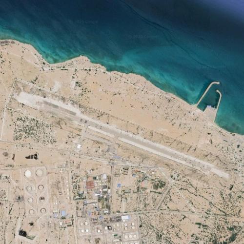 Lavan Airport in Lavan Island, Islamic Republic of Iran (Google Maps)