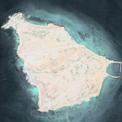 Lesser Tunb in Bandar-e Lengeh, Islamic Republic of Iran (Google Maps)