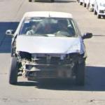 Destroyed car