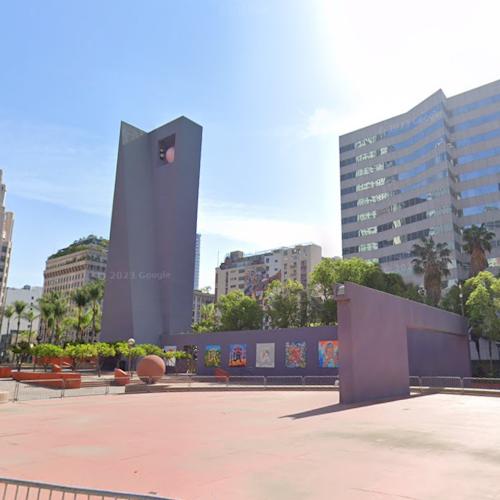 'Pershing Square' by Ricardo Leggoreta in Los Angeles, CA (Google Maps)