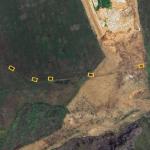 Destroyed Russian military convoy
