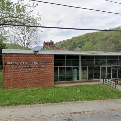 Oliver Springs Post Office in Oliver Springs, TN (Google Maps)