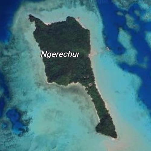 Ngerechur Island in Mengellang, Palau (Google Maps)