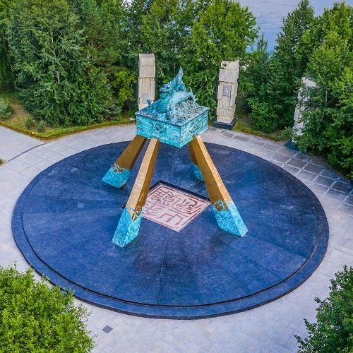 'Arctic Village' monument in Mohe, China (Google Maps)