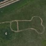 Inappropriate lawn art