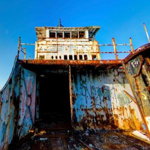 Rusted Cargo Vessel in Nuku'alofa, Tonga - Virtual Globetrotting