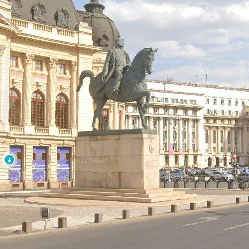 Equestrian statue of Carol I in Bucharest, Romania (Google Maps)