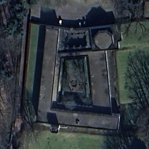 'Roosenberg Abbey' by Dom van der Laan in Waasmunster, Belgium (Bing Maps)