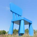 Giant IKEA chair in roundabout