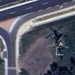 Mi-24 attack helicopter on display