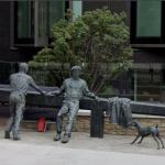 Canal workers sculpture