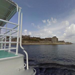 Ferry to Hashima Island (StreetView)