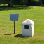 Monumental Highway marker and a Dr. W. E. Coates Highway monument