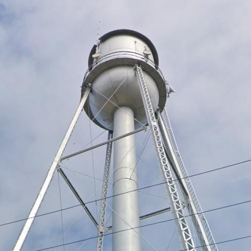 Sabula water tower in Sabula, IA (Google Maps)