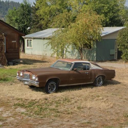 1971 Pontiac Grand Prix in Arlee, MT (Google Maps)