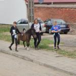 Kids Waking Their Donkey