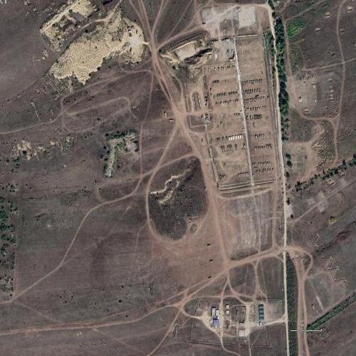 Russian Military Equipment Compound in Buhaivka, Ukraine (Bing Maps) (#2)