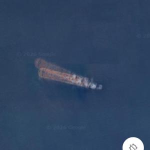Ghost ship (Google Maps)