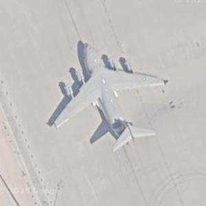 QAF C-17 Painted in Qatar Airways Colors (Google Maps)