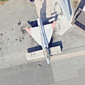 Convair F-106 Delta Dart at Flabob (Google Maps)