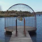 'Cage and Mirror' by Jeppe Hein