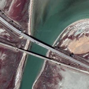 Ukraine Drones destroy Chonhar Bridges (Google Maps)