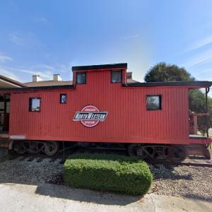 Red caboose (StreetView)