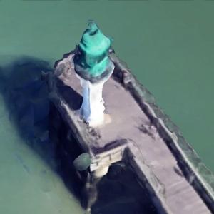Jet&eacute;e Ouest Head lighthouse (Google Maps)