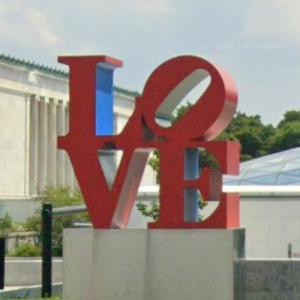 'LOVE (Red Blue Green)' by Robert Indiana (StreetView)