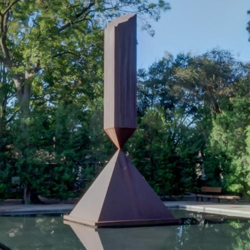 'Broken Obelisk' by Barnett Newman in Houston, TX (Google Maps) (#6)