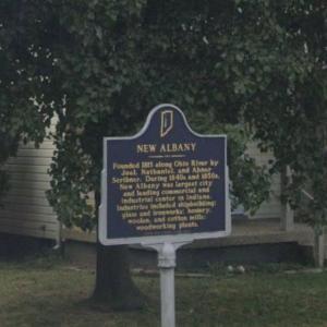 New Albany marker (StreetView)